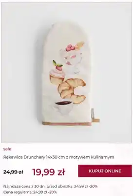 Rękawica kuchenna Brunchery 14x30 cm z motywem kulinarnym home & you