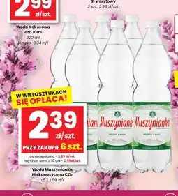 EMMA market Woda mineralna gazowana Muszynianka niskonasycona CO2 oferta