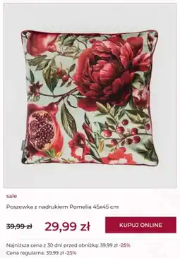 Home&You Poszewka z nadrukiem Pomelia 45x45 cm oferta