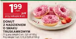 Stokrotka Market DONUT Z NADZIENIEM O SMAKU TRUSKAWKOWYM oferta