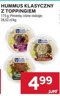 Stokrotka Market Hummus klasyczny z toppingiem oferta