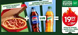 Żabka Pizza na wynos + napój 0,5 L: Pepsi lub Mirinda oferta