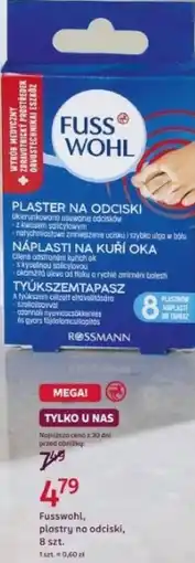 Rossmann Fusswohl, plastry na odciski, 8 szt oferta