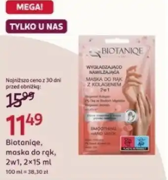 Biotaniqe wygładzająco-nawilżająca maska do rąk z kolagenem 2w1