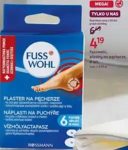 Rossmann Fusswohl, plastry na pęcherze, 6 szt oferta