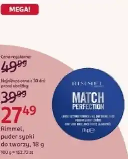 Rossmann Rimmel Match Perfection puder sypki do twarzy oferta