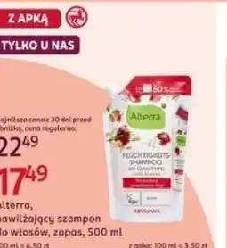 Rossmann Alterra nawilżający szampon do włosów zapas oferta