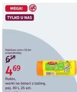 Rossmann Rubin, worki na śmieci z taśmą, poj. 30 l, 25 szt oferta