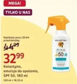 Rossmann Kolastyna, emulsja do opalania, SPF 50 oferta
