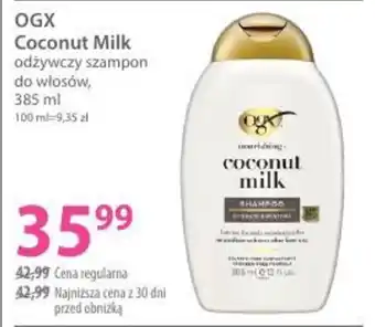 OGX Coconut Milk odżywczy szampon do włosów