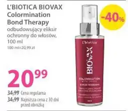 Hebe L'Biotica BioVax Colorimation Bond Therapy odbudowujący eliksir ochronny do włosów oferta