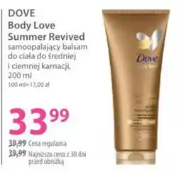 Hebe DOVE Body Love Summer Revived samoopalający balsam do ciała do średniej i ciemnej karnacji oferta
