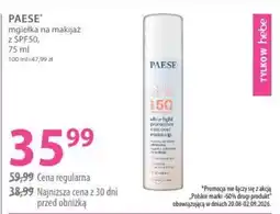 Hebe PAESE mgiełka na makijaż z SPF50 oferta