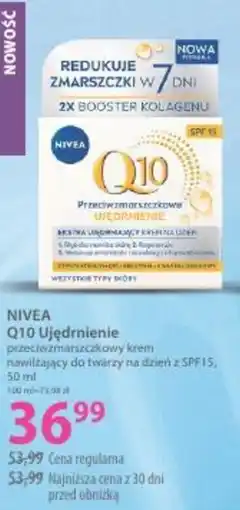 Hebe NIVEA Q10 Ujędrnienie przeciwzmarszczkowy krem nawilżający do twarzy na dzień oferta