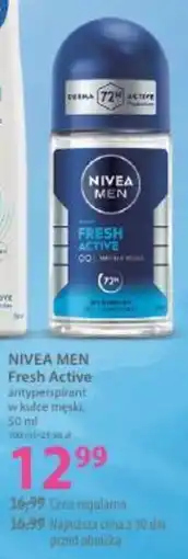 Hebe NIVEA MEN Fresh Active antyperspirant w kulce męskiej oferta
