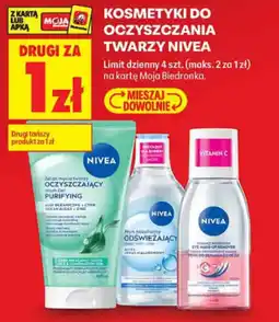 Biedronka Kosmetyki do oczyszczania twarzy Nivea oferta