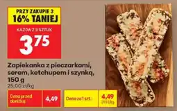 Biedronka Zapiekanka z pieczarkami, serem, ketchupem i szynką oferta