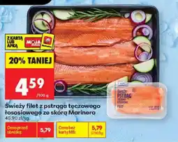 Biedronka Świeży filet z pstrąga tęczowego łososowego ze skórą Marinero oferta