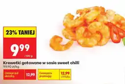 Biedronka Krewetki gotowane w sosie sweet chilli oferta