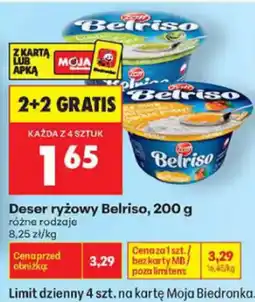Biedronka Deser ryżowy Belriso oferta