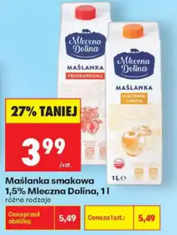 Biedronka Maślanka smakowa 1,5% Mleczna Dolina oferta
