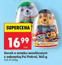 Biedronka Serek o smaku waniliowym z zabawką Psi Patrol oferta