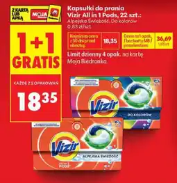 Biedronka Kapsułki do prania Vizir All in 1 Pods oferta