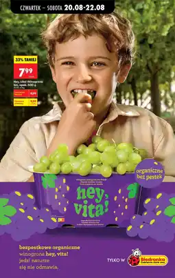 Biedronka Hey, vita! Winogrono bio oferta