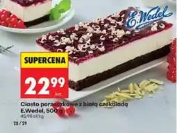 Biedronka Ciasto porzeczkowe z białą czekoladą E.Wedel oferta