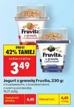 Biedronka Jogurt z granolą Fruvita oferta