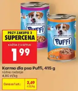 Biedronka Karma dla psa Puffi oferta