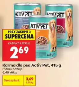 Biedronka Karma dla psa Activ Pet oferta