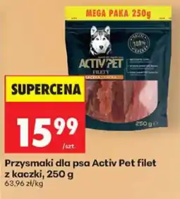 Biedronka Przysmaki dla psa Activ Pet filet z kaczki oferta