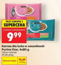 Biedronka Karma dla kota w saszetkach Purina One oferta