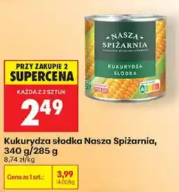 Biedronka Kukurydza słodka Nasza Spiżarnia oferta