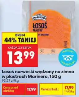 Biedronka Łosoś w plastrach Marinero oferta