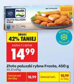 Biedronka Złote paluszki rybne Frosta oferta