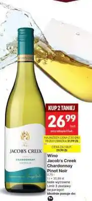Delikatesy Centrum Wino Jacob's Creek Chardonnay Pinot Noir oferta