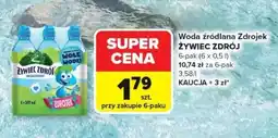 Carrefour Woda źródlana Zdrojec ŻYWIEC ZDRÓJ oferta