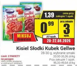 Delikatesy Sezam Kisiel Słodki Kubek Gellwe oferta