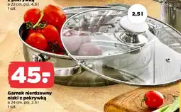 Netto Garnek nierdzewny niski z pokrywką oferta