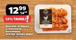 Netto Szaszłyk drobiowy w marynacie koreańskiej Grill Bar Sztuka Mięsa oferta