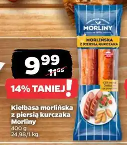 Netto Kiełbasa morlińska z piersią kurczaka Morliny oferta
