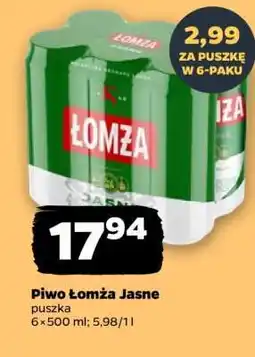 Netto Piwo ŁOMŻA JASNE oferta