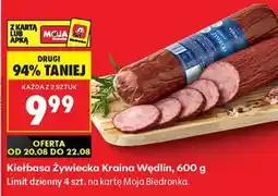 Biedronka Kiełbasa Żywiecka Kraina Wędlin 600 g oferta