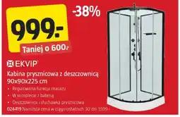 Jula Kabina prysznicowa z deszczownicą EKVIP oferta