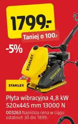 Jula Płyta wibracyjna Stanley oferta