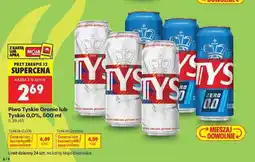 Biedronka Piwo Tyskie Gronie lub Tyskie 0,0%, 500 ml oferta