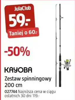 Jula KAYOBA Zestaw spinningowy oferta