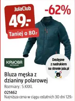 Jula Bluza męska z dzianiny polarowej oferta